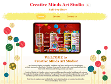 Tablet Screenshot of creativeminds-artstudio.com